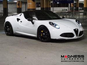 Alfa Romeo 4C Carbon Fiber Front Bumper Lip Trim Kit - Aggressive Design